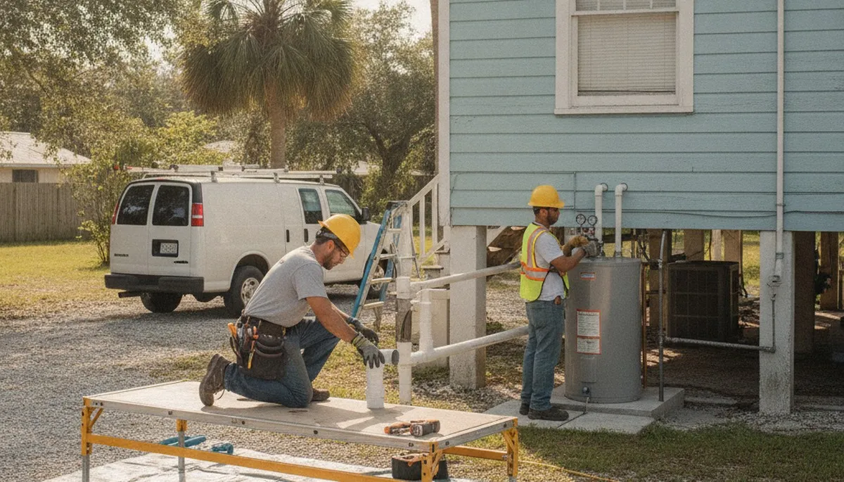 Professional plumber providing repair service in Brandon, FL for local plumbing issues