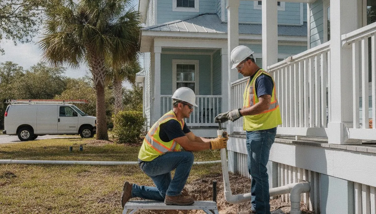 Plumber repairing pipes in Brandon, FL for reliable residential plumbing service