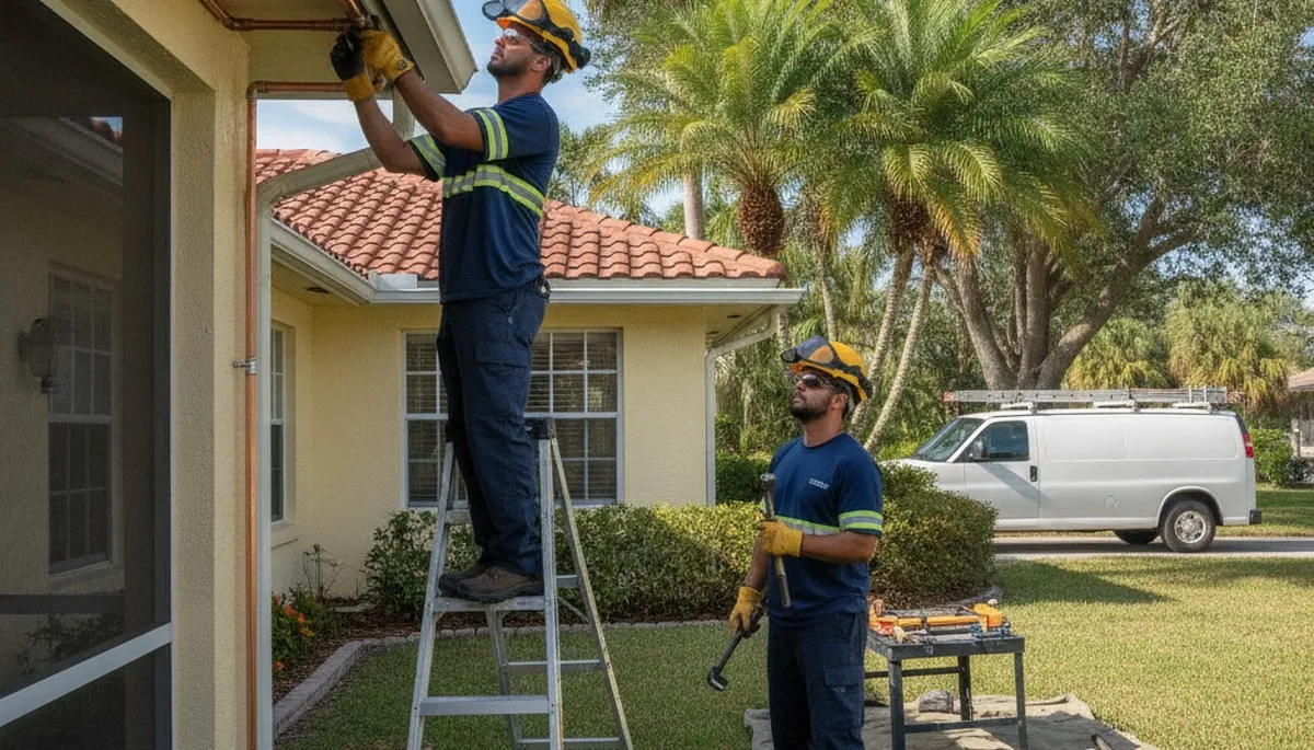 Brandon, FL plumber repairing a residential plumbing fixture for plumbing repair service
