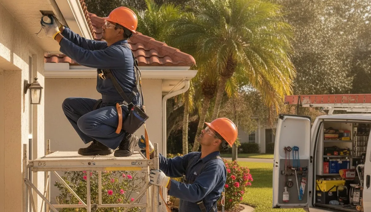 Plumber repairing a leak in Brandon, FL for plumbing repair service