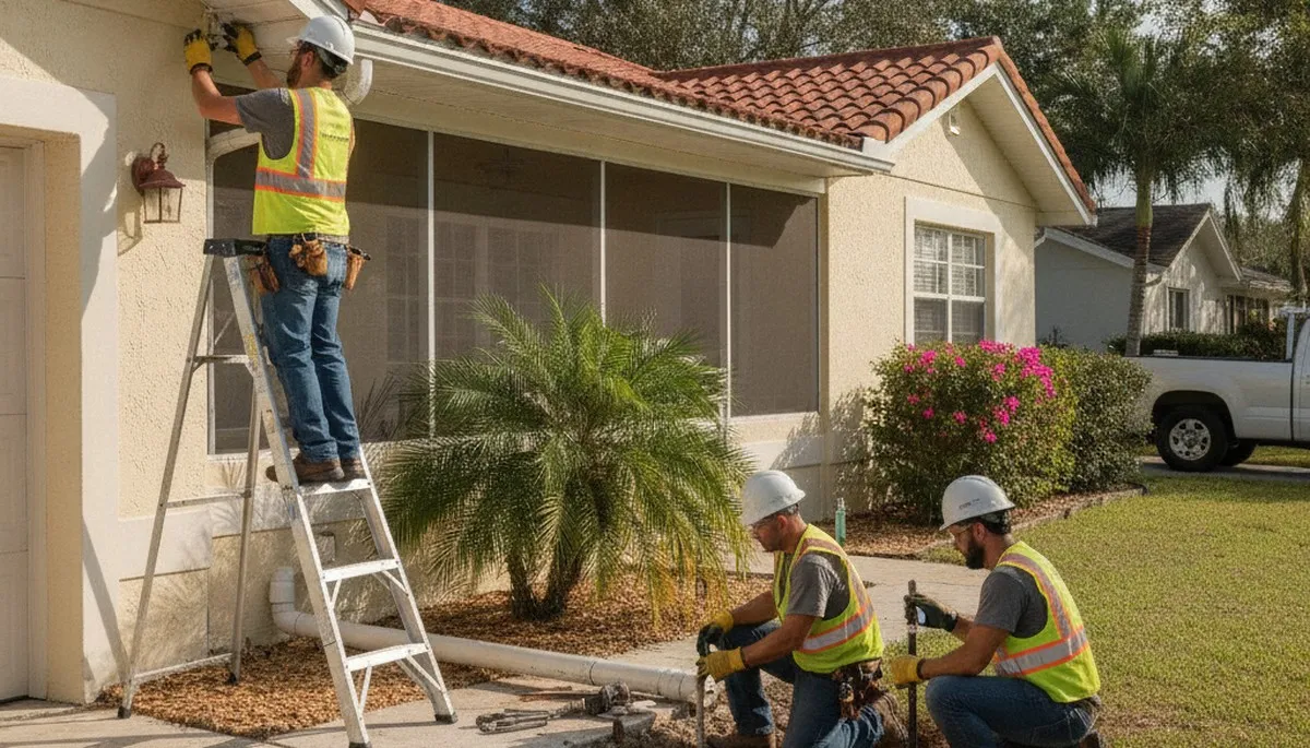 Plumber servicing a Brandon, FL home for leak repair and plumbing maintenance