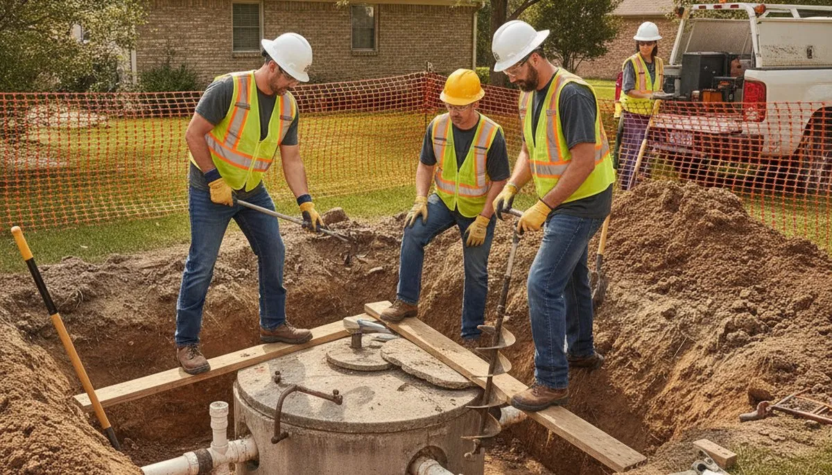 Septic repair service in Brandon, FL for home backups, leaks, and drain field issues